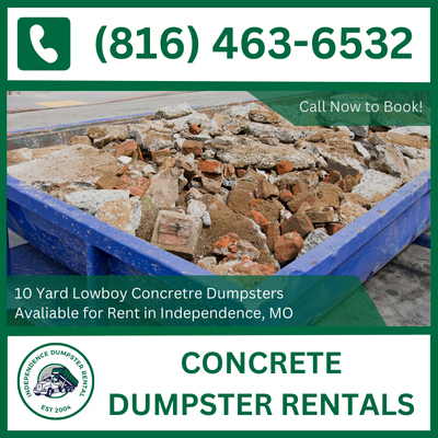 Independence Concrete Dumpster Rental